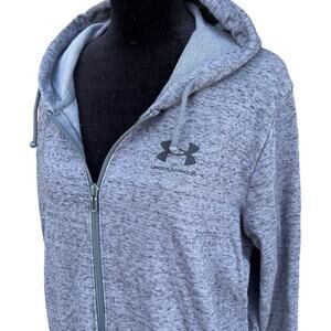 Under Armour loose, full zip, hooded sweatshirt, women's size L